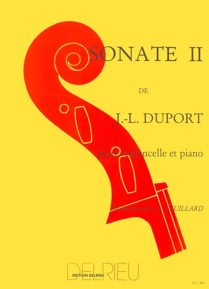 Edition Delrieu Duport Jean-Louis – Sonate N°2 – Violoncelle, Piano