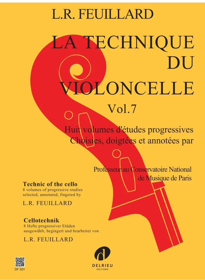 Edition Delrieu Feuillard – La Technique Du Violoncelle Vol.7