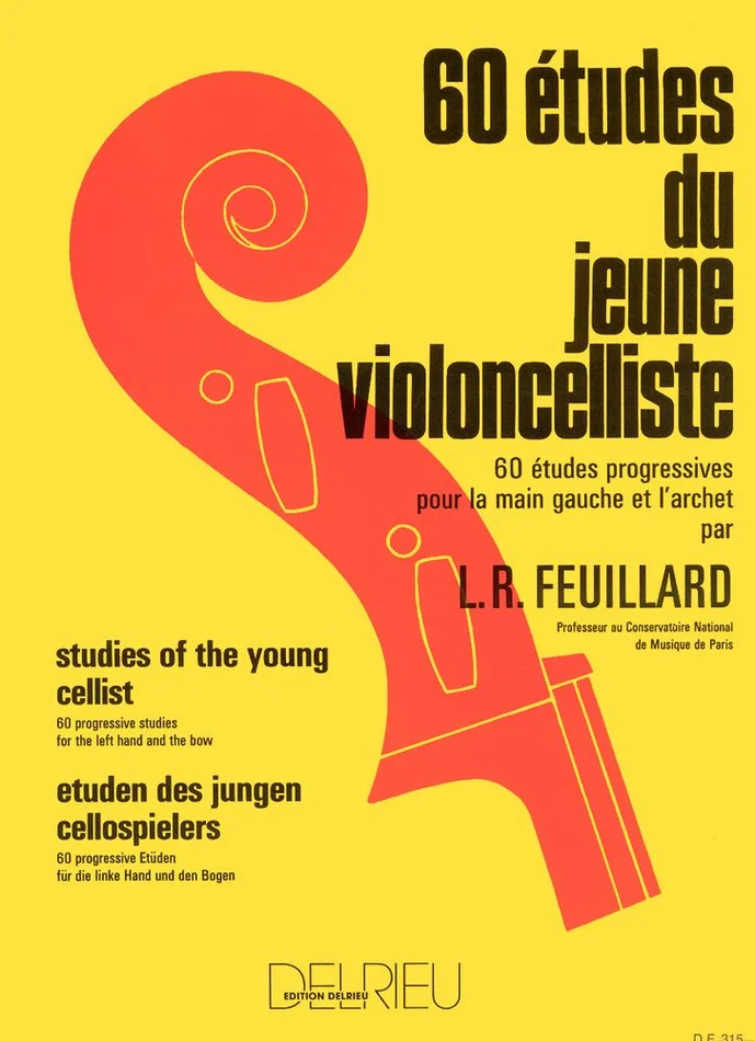 Edition Delrieu Feuillard Louis R. – Etudes Du Jeune Violoncelliste (60)