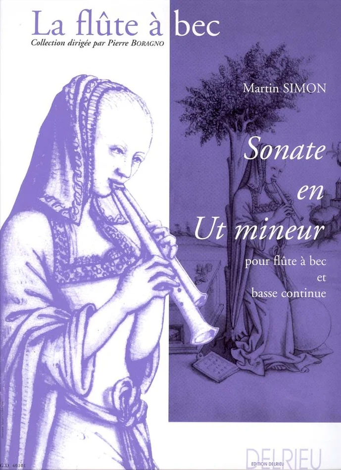 Edition Delrieu Simon Martin – Sonate En Ut Min. – Flute A Bec
