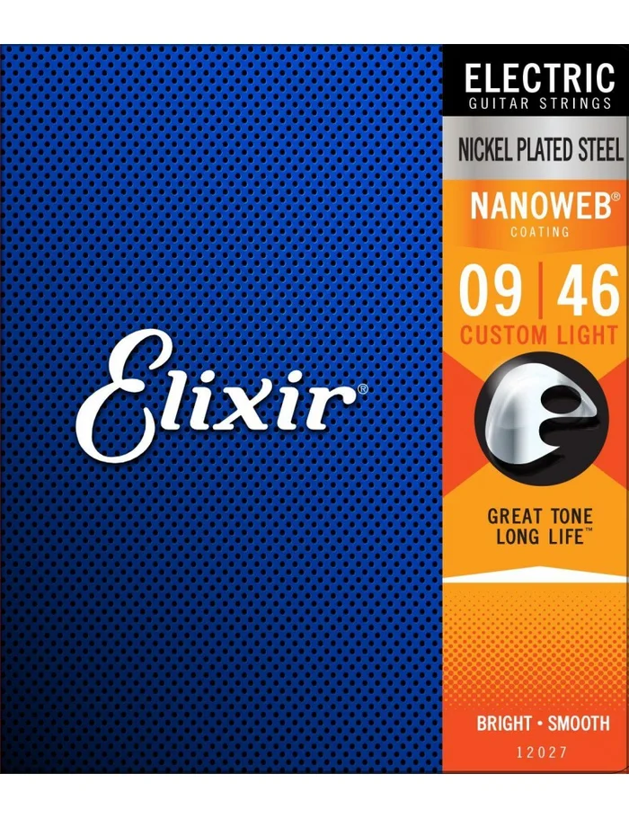 Elixir 12027 Nanoweb Cordes Electriques Nickel 09/46