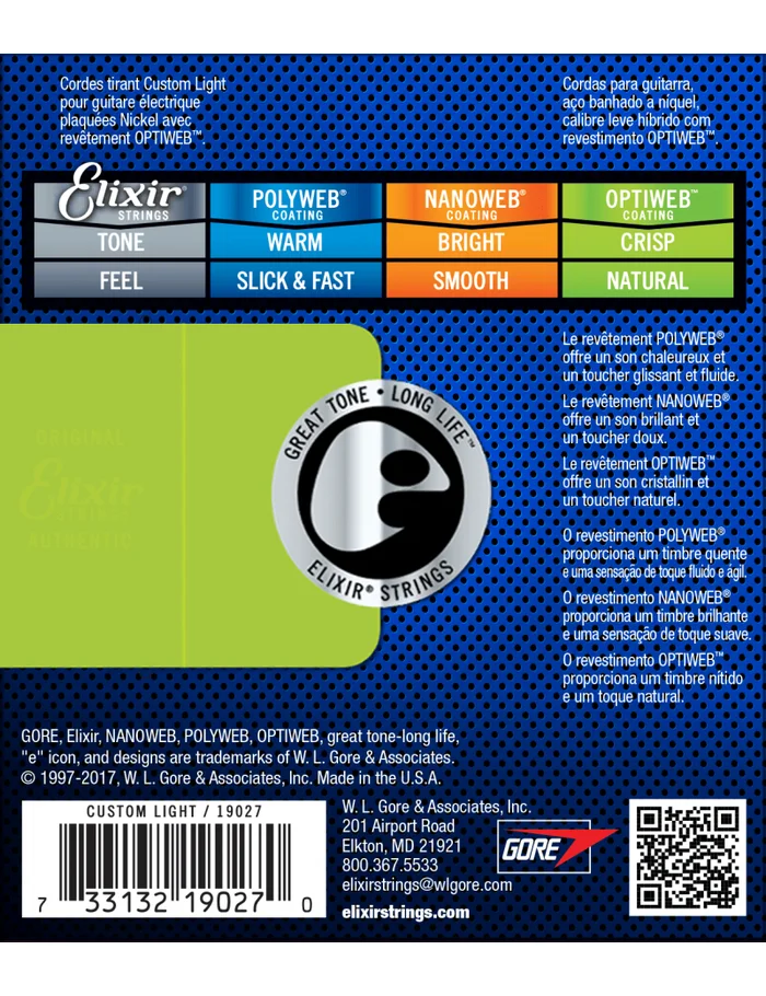 ELixir 19027 Optiweb Cordes Electriques Nickel 09/46 – Image 3