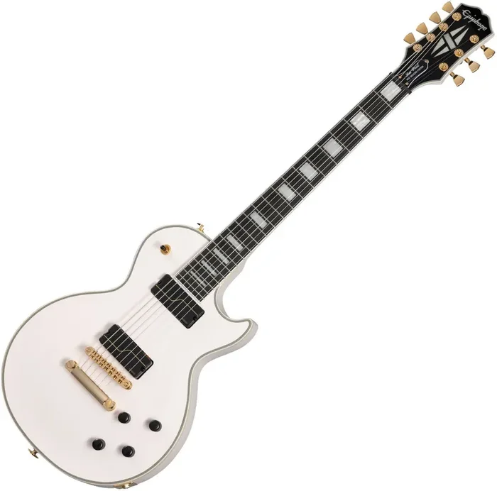 Epiphone Matt Heafy Les Paul Custom Origins 7 Bone White Guitare électrique