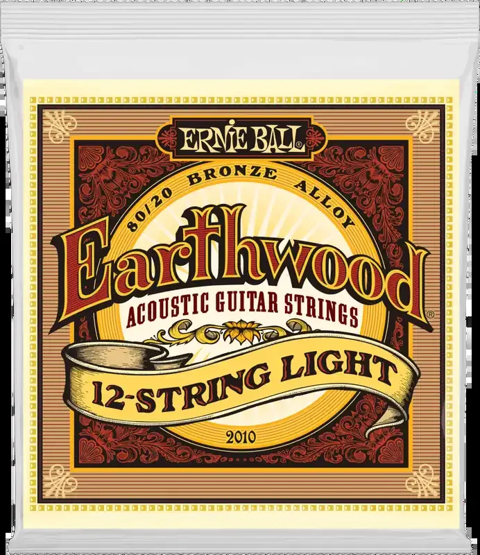 Ernie Ball 2010 Earthwood 12 Cordes de guitares acoustiques