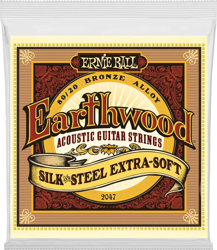 Ernie Ball 2047 Earthwood Silk Steel Extra Soft 10-50