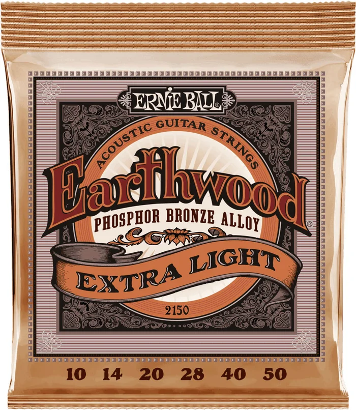 Ernie Ball 2150 Earthwood Phosphor Bronze Extra Light 10-50