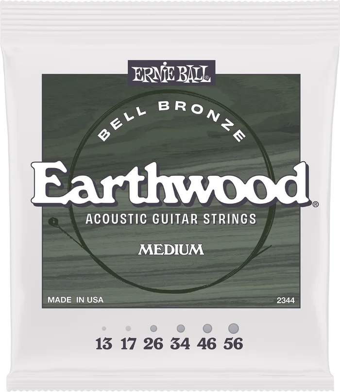 Ernie Ball 2344 Earthwood Bell Bronze Medium 13-56