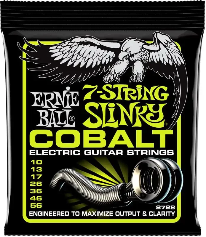 Ernie Ball 2728 Slinky Cobalt 7-String Cordes pour guitares électriques