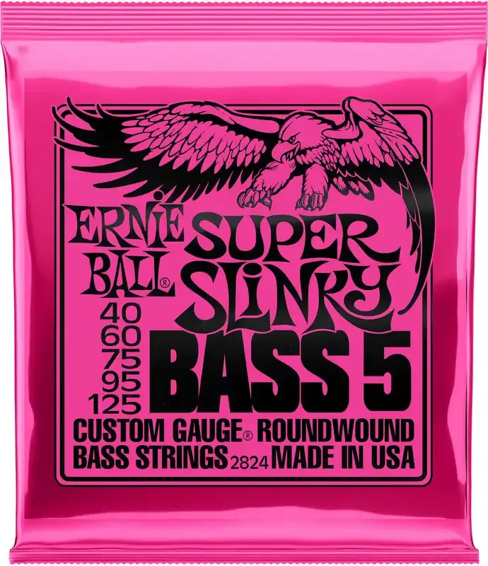 Ernie Ball 2824 Super Slinky Jeux de 5 cordes basses