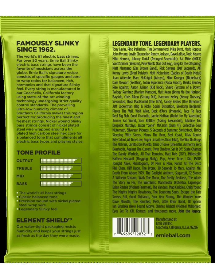 Ernie Ball 2832 Regular Slinky Bass cordes basses nickel 50/105 – Image 2