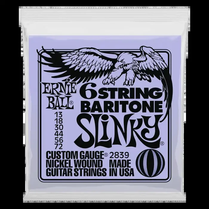 Ernie Ball 2839 Baritone Slinky Cordes pour guitares électriques