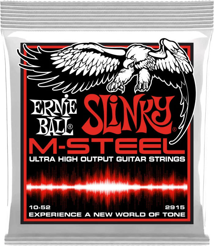 Ernie Ball 2915 Slinky M-steel Skinny Top Heavy Bottom 10-52