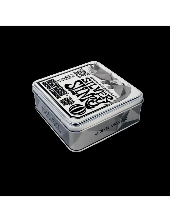 Ernie Ball 3818 John Mayer Silver Slinky Nickel tripack metal box 10.5/47 – Image 3