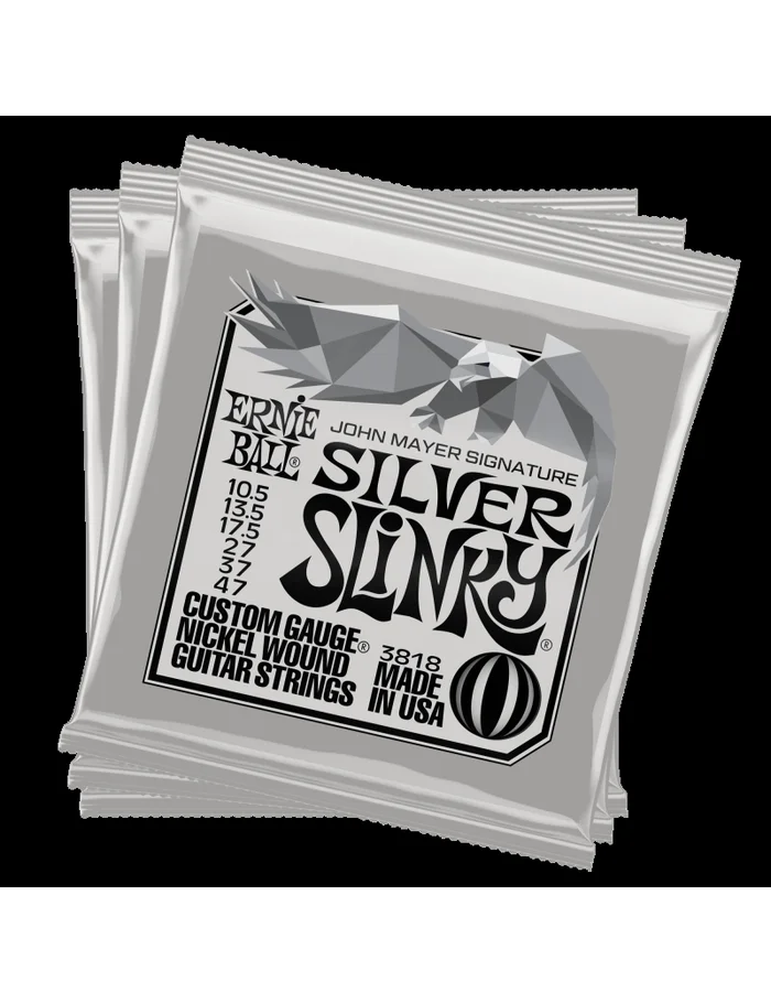 Ernie Ball 3818 John Mayer Silver Slinky Nickel tripack metal box 10.5/47 – Image 4