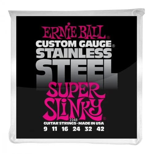 ERNIE BALL ELECTRIC 2248 STAINLESS STEEL SUPER SLINKY 9/42