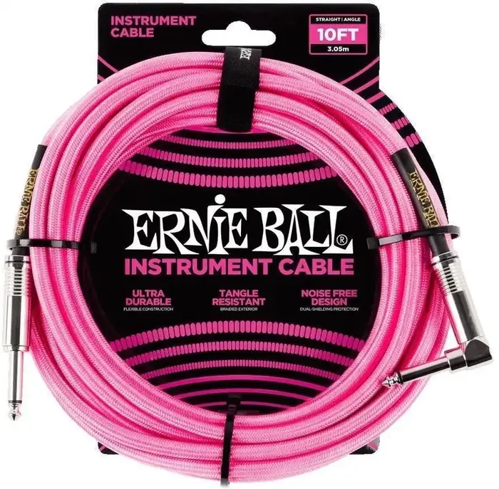 Ernie Ball P06078-EB 3 m Droit – Angle Câble d‘instrument