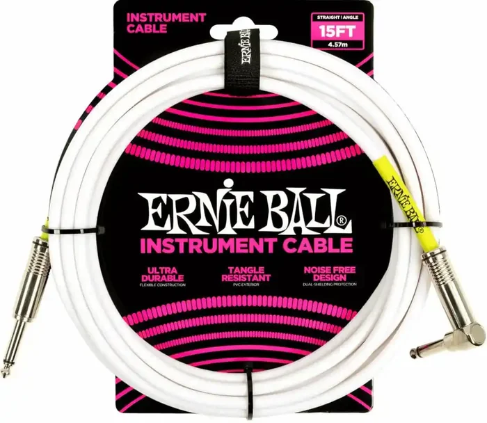 Ernie Ball P06400 4,6 m Droit – Angle Câble d‘instrument