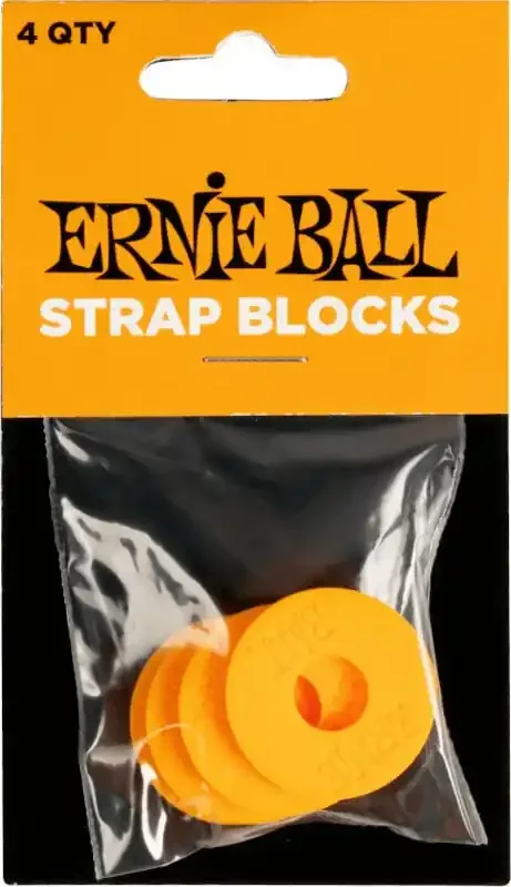 Ernie Ball Strap Blocks Fermeture de sangle Orange