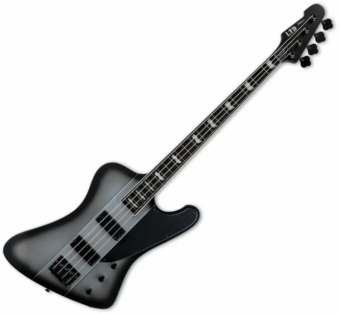 ESP LTD Phoenix-1004 Silver Sunburst Satin Basse électrique