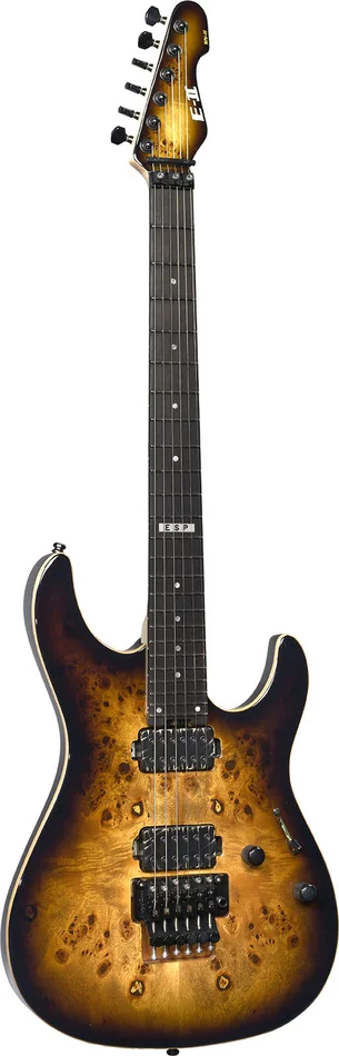 ESP SN-2 E-II Bukeye Burl Nebula Black Burst