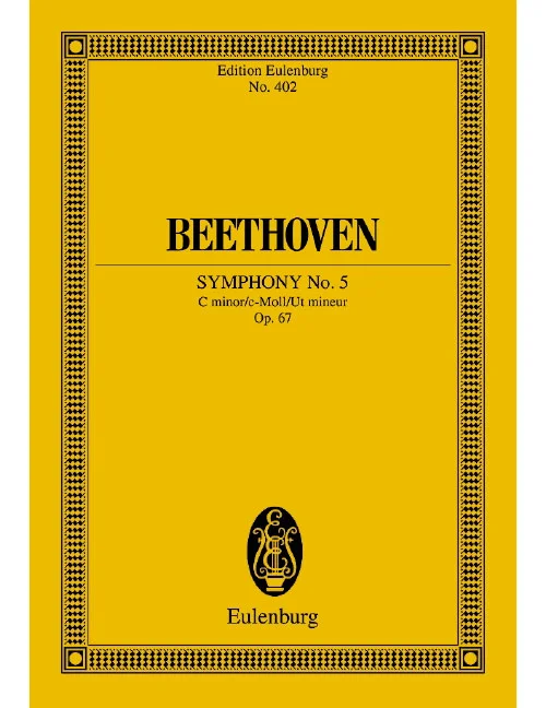 Eulenburg Beethoven – Symphonie No. 5 Ut Mineur Op. 67 – Orchestre