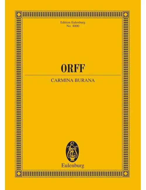 Eulenburg Orff – Carmina Burana – Soloists (Stbar), Choeur Mixte (Satb), Choeur Enf Et Orchestre