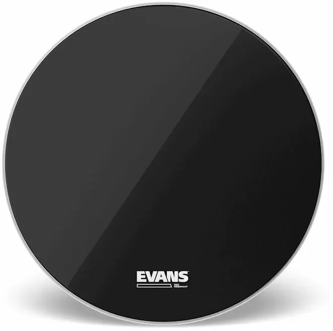 Evans BD16RB-NP EQ3 Resonant Black No Port 16″ Black Peaux de résonance