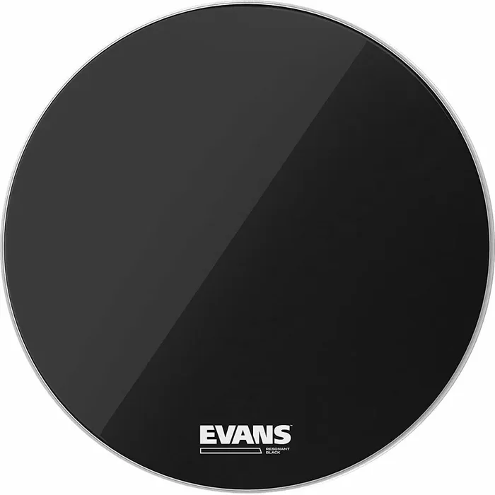 Evans BD20RBG Resonant Black 20&Prime; Black Peaux de résonance