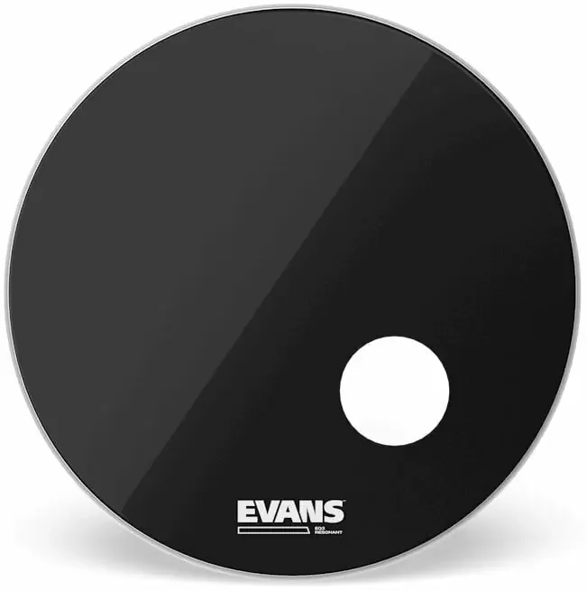 Evans BD24RB EQ3 Resonant 24″ Black Peaux de résonance