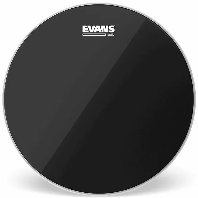 Evans TT16CHR Black Chrome 16&Prime; Peaux de frappe