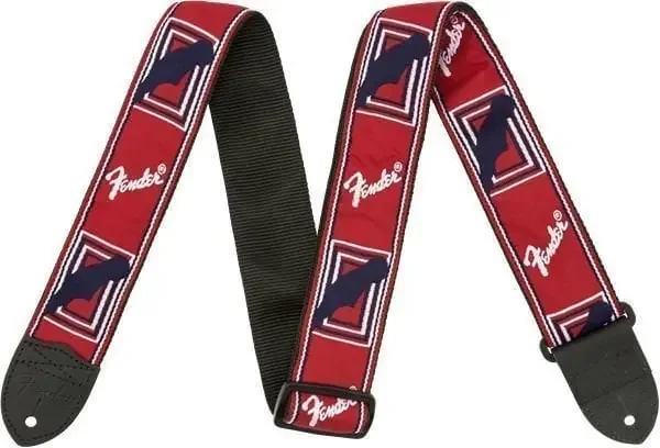 Fender 2‘‘ Monogrammed Sangle pour guitare Red/White/Blue