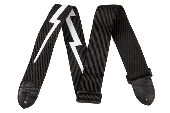 FENDER 2″ Nylon Lightning Bolt Strap, Black