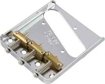Fender 3-Saddle American Vintage Telecaster Bridge Assembly Chrome Chevalet de guitare