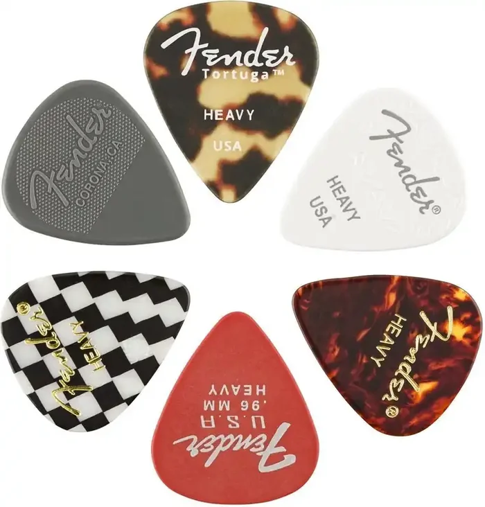 Fender 351 Shape Material Medley 6 Médiators