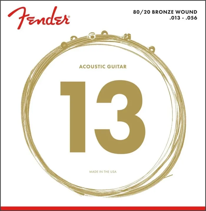 Fender 80/20 Bronze 70M 13-56 Cordes de guitares acoustiques