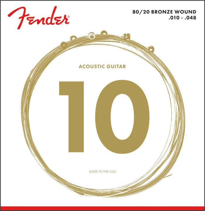 FENDER 80/20 Bronze Wound 10-48