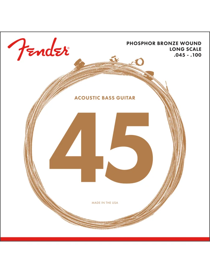 Fender 8060 Cordes Basses Acoustiques Phosphore Bronze 45/100
