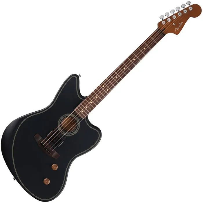 Fender Acoustasonic Standard Jazzmaster Black Guitare acoustique-électrique