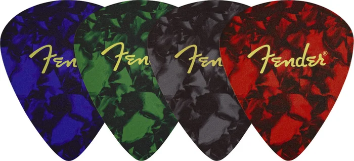 FENDER Dessous de verres Forme Médiator Logo MULTI-color Lot De 4