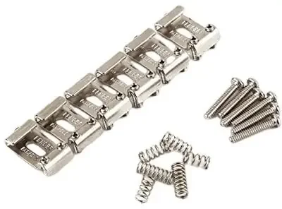 Fender Pure Vintage Strat Pat. Pend Saddle Kit Nickel Chevalet de guitare