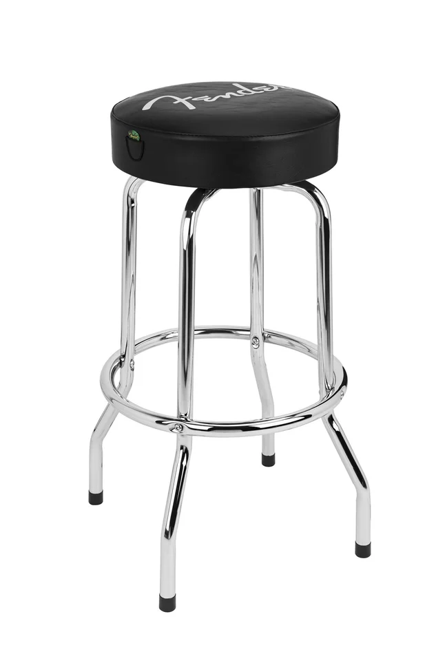 FENDER Spaghetti Logo Pick Pouch Barstool Black-chrome 30″