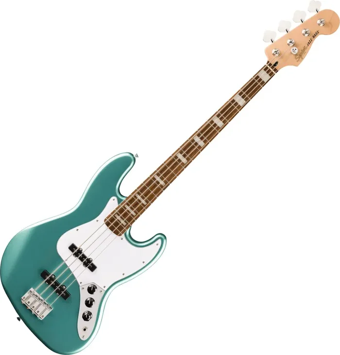 Fender Squier Affinity Series Active Jazz Bass LRL Mystic Sea Foam Green Basse électrique
