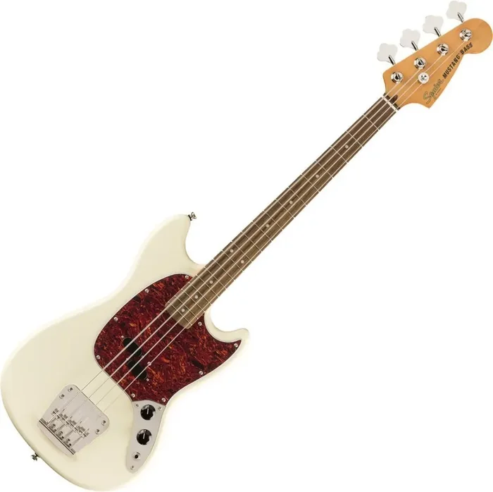 Fender Squier Classic Vibe 60s Mustang Bass LRL Olympic White Basse électrique