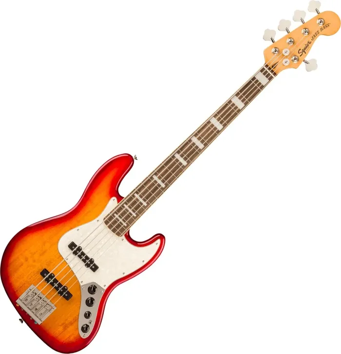 Fender Squier Classic Vibe Active ‘70s Jazz Bass V LRL Sienna Sunburst Basse 5 cordes