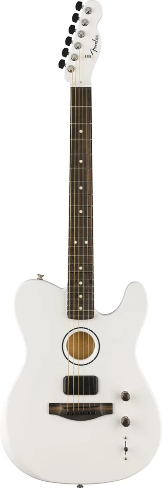 FENDER Telecaster Acoustasonic American LTD Signature Finneas EB Satin Arctic White