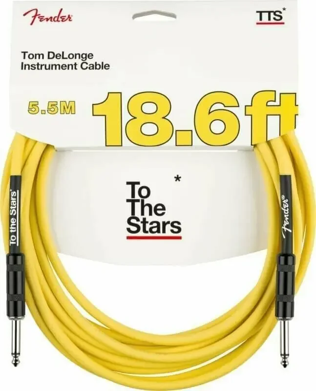 Fender Tom DeLonge 18.6‘ To The Stars Instrument Cable 5,5 m Droit – Droit Câble d‘instrument