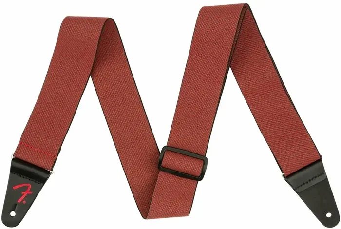 Fender Weighless Festive Tweed GR RD Sangle pour guitare Green/Red