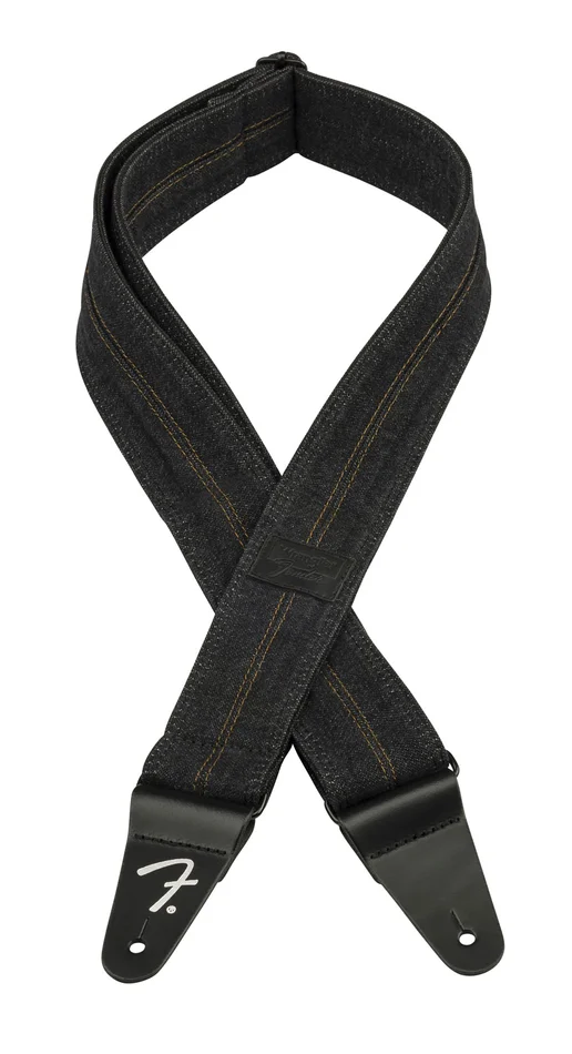 FENDER x Wrangler Denim Strap Washed Black Stitch