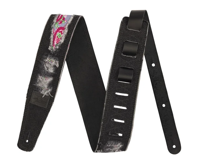 FENDER X Wrangler Ripped Denim Strap Black