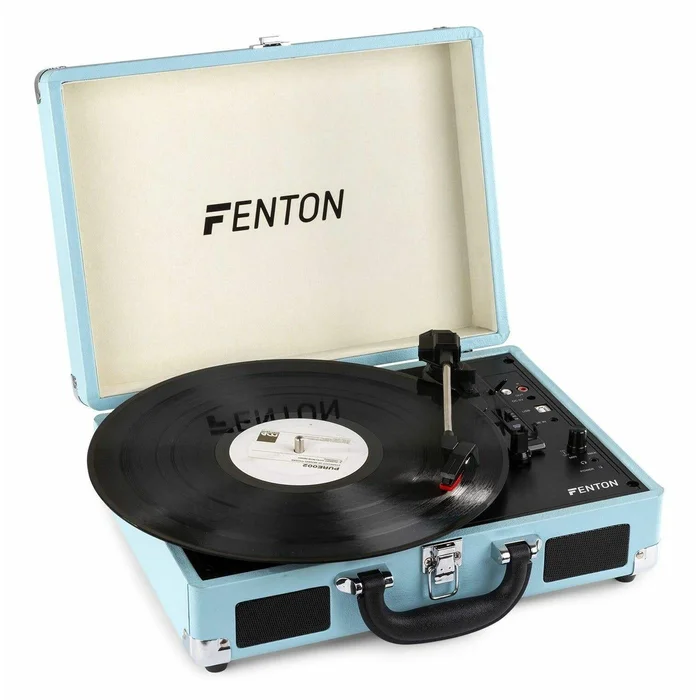 Fenton RP115 Platine Vinyle Bluetooth Valise – Bleu